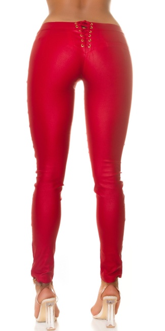 KouCla pants + studs & lacing Red